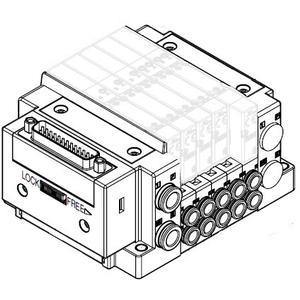 SMC VALVES SS5Y3-50F1-10B-KN7T Ventilverteiler | AN3FPR