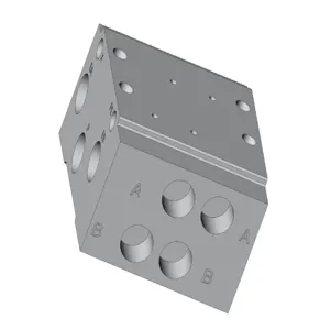 SMC VALVES SS5Y3-42-02-01T Valve Manifold Assembly, 1/8 Inch Base Mount | AL3LWA