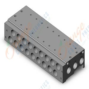 SMC VALVES SS5Y5-42-09-02T Ventilverteiler, 1/4 Zoll Basismontage | AL3LNP