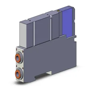 SMC VALVES SV2100-5FU-C-N7 Solenoid Valve, 5 Port Size | AM9ANB