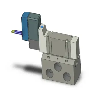 SMC VALVES SY3140-3H-01T Valve, 1/8 Inch Base Mount | AL3URG