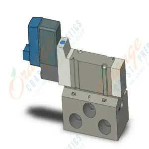 SMC VALVES SY3140-3LOZ-01T Valve, 1/8 Inch Base Mount | AL3URJ