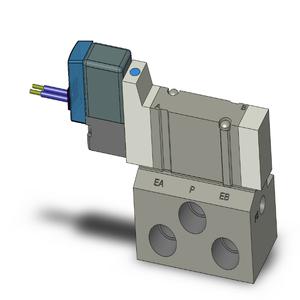 SMC VALVES SY3140-5HS-01 Valve, 1/8 Base Mount Size | AN4GNM