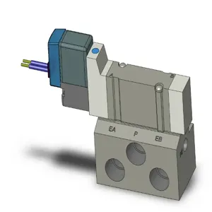 SMC VALVES SY3140-5HS-01 Valve, 1/8 Base Mount Size | AN4GNM