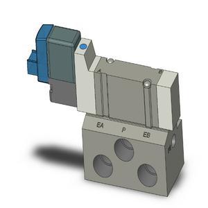 SMC VALVES SY3140-5LOU-01 Valve, 1/8 Base Mount Size | AN2CEP