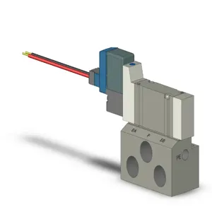 SMC VALVES SY3140-5LZ-01 Valve, 1/8 Inch Base Mount | AL3UTN