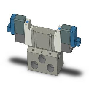 SMC VALVES SY3240-5LOZ-01T Valve, 1/8 Inch Base Mount | AL3UWC