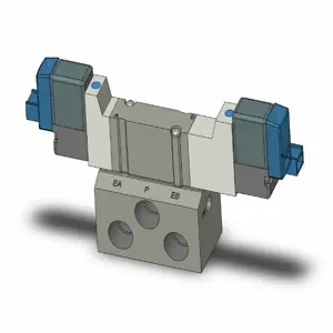 SMC VALVES SY3340-5LOZ-01T Valve, 1/8 Inch Base Mount | AL3UXK