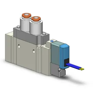 SMC VALVES SY5120-1GZ-C6 Valve, 1/4 Inch Built In Fitting | AL3UZT