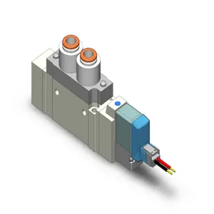 SMC VALVES SY5120-5LZ-C6 Valve, 1/4 Inch Built In Fitting | AL3VCJ