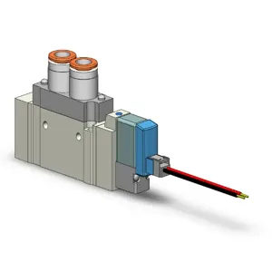 SMC VALVES SY5120-5LZ-C8 Valve, 1/4 Inch Built In Fitting | AL3VCK