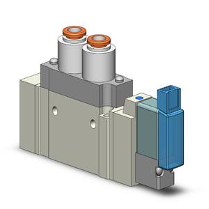 SMC VALVES SY5120-5MOZ-C6 Valve, 1/4 Inch Built In Fitting | AL3VCR