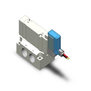 SMC VALVES SY5140-3LZ-02T Valve, 1/4 Inch Built In Fitting | AL3VDR