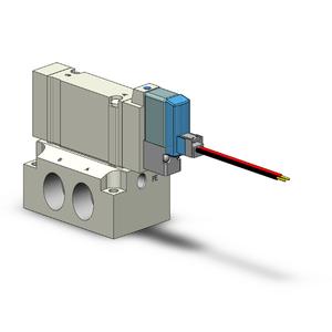 SMC VALVES SY5140T-5LZ-02T Valve, 1/4 Base Mount Size | AM8ZVR