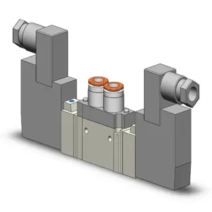 SMC VALVES SY5220-5DZ-N9T Valve, 1/4 Inch Built In Fitting | AL3VGZ