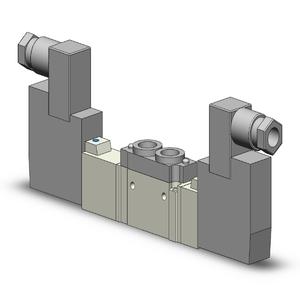 SMC VALVES SY5520-5DZ-01T Valve, 1/8 Inch N Port | AL3VMX