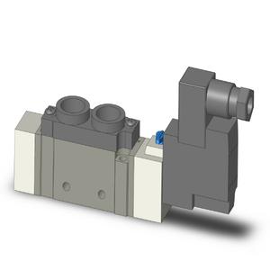 SMC VALVES SY7120-3DE-02T Valve, 1/4 Inch Base Mount | AL3VNP