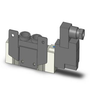 SMC VALVES SY7120-4DZ-02T-F2 Valve, 1/4 Port Size | AM7FWX