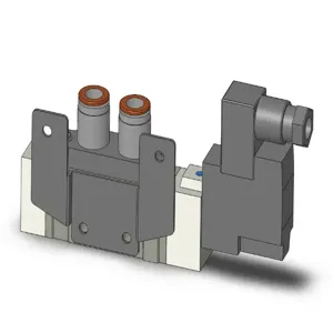 SMC VALVES SY7120-5DZ-C8-F2 Valve, 1/4 Inch Fitting | AL3VPW