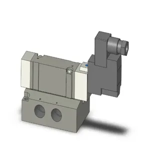 SMC VALVES SY7140-5D-02 Valve, 1/4 Inch Base Mount | AL3VRR