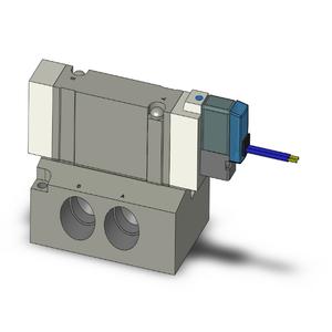 SMC VALVES SY7140-5G-03 Valve, 3/8 Base Mount Size | AP2QFJ