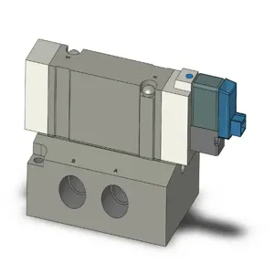 SMC VALVES SY7140-5LOZ-02T Valve, 1/4 Inch Base Mount | AL3VTB