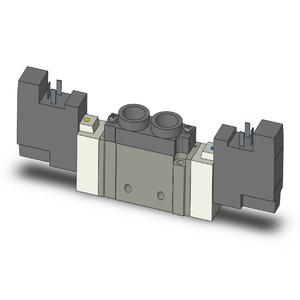 SMC VALVES SY7220-5YO-02F Valve, 3/8 Base Mount Size | AL9VPR