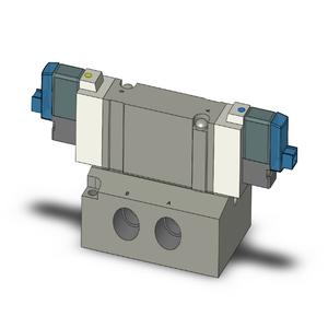 SMC VALVES SY7240-5LOZ-02T Valve, 1/4 Inch Base Mount | AL3WPD