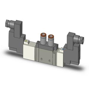 SMC VALVES SY7320-1DZ-C8 Valve, 1/4 Inch Fitting | AL3WPJ