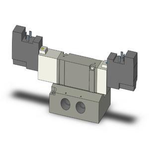 SMC VALVES SY7440-5YOS-02 Valve, 1/4 Base Mount Size | AN8FUZ