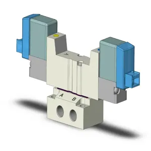 SMC VALVES SYJ3240-5LOZ-M5 Valve, 4/5 Port Size, 24Vdc | AM2BZR