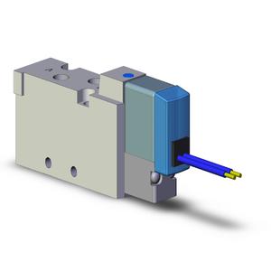 SMC VALVES SYJ5120-5G-M5 Solenoid Valve, 5 Port Size | AN2CVK