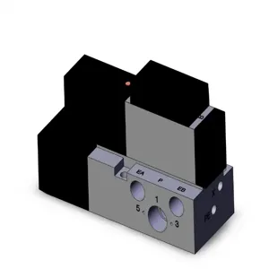 SMC VALVES VFR2100-5FZ-02 Solenoid Valve, 1/4 Inch Base Mount | AL3YCY