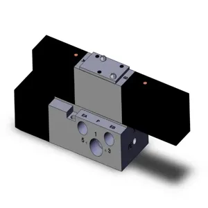 SMC VALVES VFR2200-5F-02T Valve Base Mount, 1/4 Size, 4/5 Port Size | AN8FKE