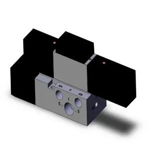 SMC VALVES VFR2200-5FZ-02T Valve Base Mount, 1/4 Size, 4/5 Port Size | AN9UHT