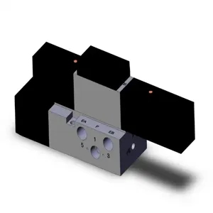 SMC VALVES VFR2300-5FZ-01 Valve Base Mount, 1/8 Size, 4/5 Port Size | AN2DKB