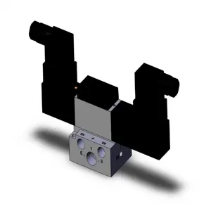 SMC VALVES VFR2410-5DZ-02N Valve Base Mount, 1/4 Size, 4/5 Port Size | AP2JTU