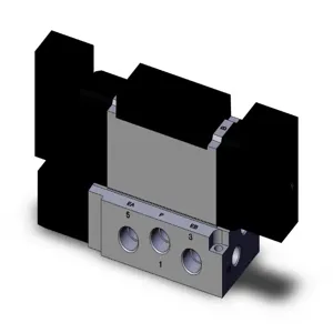 SMC VALVES VFR3300-5FZ-02T Valve Base Mount, 1/4 Size, 4/5 Port Size | AN7NEN