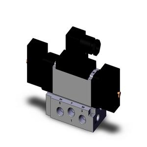 SMC VALVES VFR3410-5DZC-02 Ventilbasismontage, 1/4 Zoll Größe, 4/5 Anschlussgröße | AP2PKA