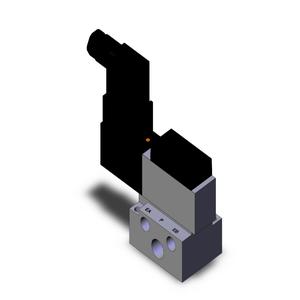 SMC VALVES VFS2110-3DZ-02 Solenoid Valve, 1/4 Base Mount Size | AM7XCQ