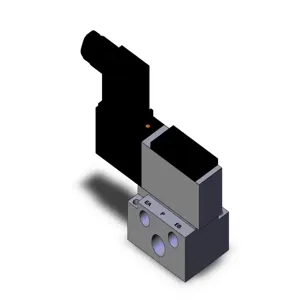 SMC VALVES VFS2110-4D-02 Pilot Solenoid Valve, 1/4 Inch Base Mount | AL3YJH