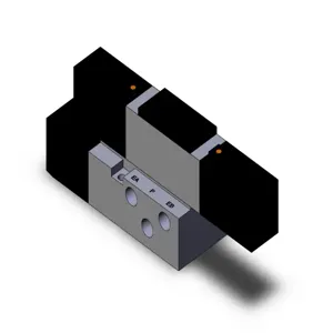 SMC VALVES VFS2200-3F-01T Solenoid Valve, 1/8 Base Mount Size | AN7TZF