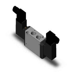 SMC VALVES VFS3230-3DZB-03 Solenoid Valve, 3/8 Inch Size Body Port | AL3YWA