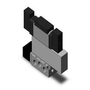 SMC VALVES VFS3600-3FZ-03 Valve Base Mount, 3/8 Size, 4/5 Port | AM2ZNK