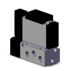 SMC VALVES VFS4100-3FZ-03N Solenoid Valve, 3/8 Base Mount Size | AN8DNX