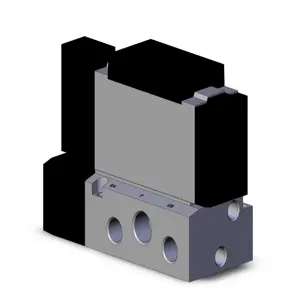 SMC VALVES VFS4100-5FZ-04 Solenoid Valve, 1/2 Inch Base Mount | AL3YZJ