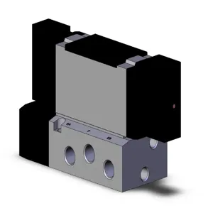 SMC VALVES VFS4200-3F-03T Solenoid Valve, 3/8 Base Mount Size | AN7ELU