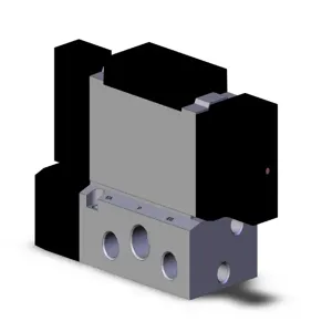 SMC VALVES VFS4200-3FZ-04T Solenoid Valve, 1/2 Base Mount Size | AN7VQM