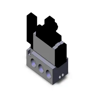 SMC VALVES VFS5110-5DZ-06 Solenoid Valve, 3/4 Inch Base Mount | AL3ZDH