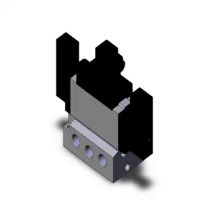 SMC VALVES VFS5210-3DZ-03 Valve Base Mount, 3/8 Size, 4/5 Port | AM7XCU